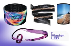 Pantallas LED curvas y flexibles